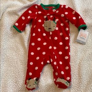 Carter’s reindeer pajamas newborn